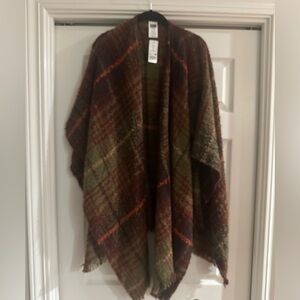 Woolrich Plaid Shawl Wrap